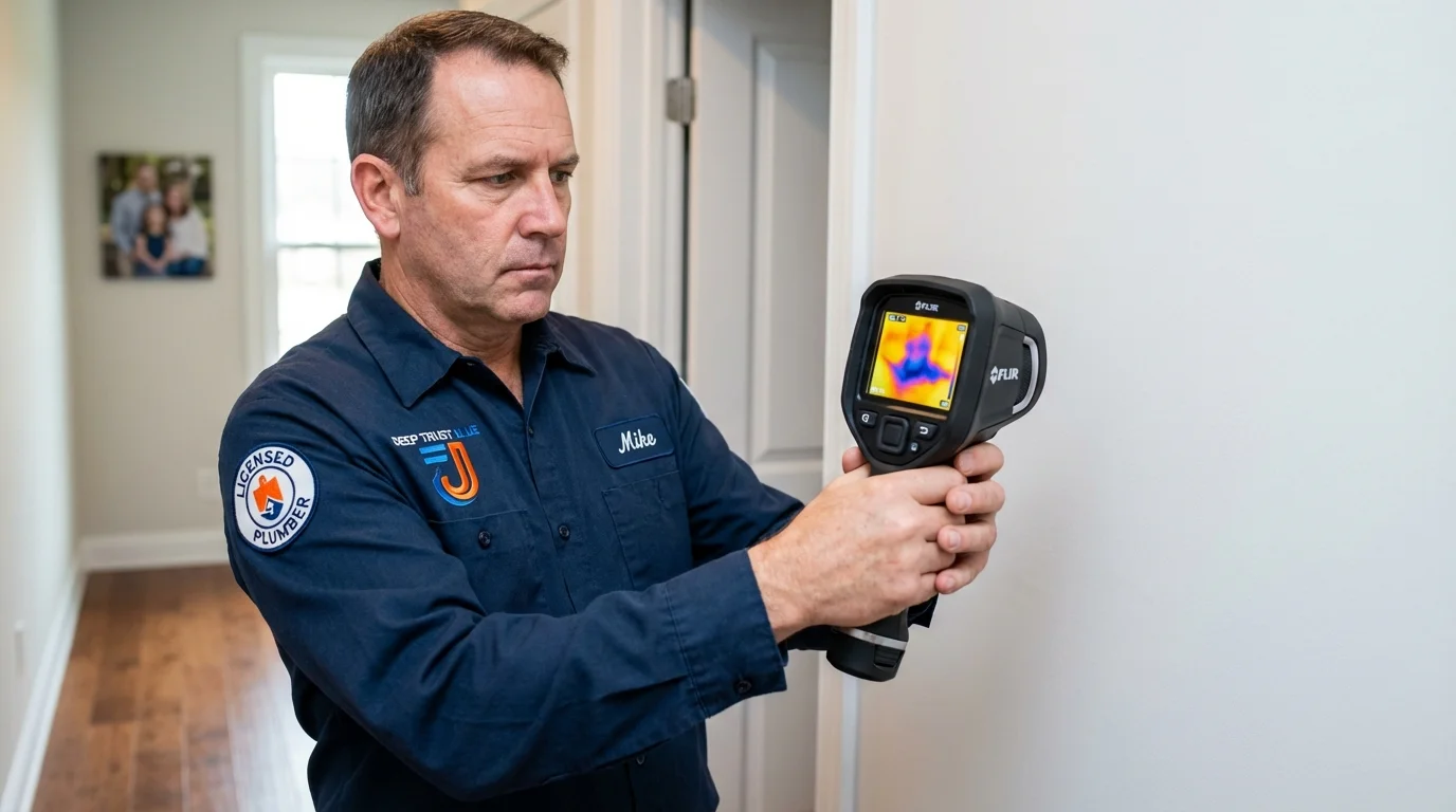 Thermal imaging leak detection by Johns Plumbing LLC in Atwood